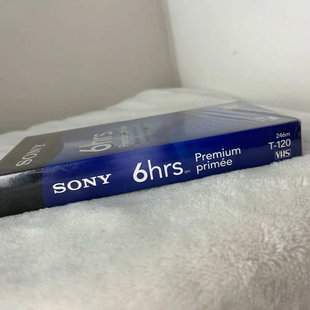 Sony VHS 6 hour Extended Play Premium Grade tape‎ T-120 High Durability New